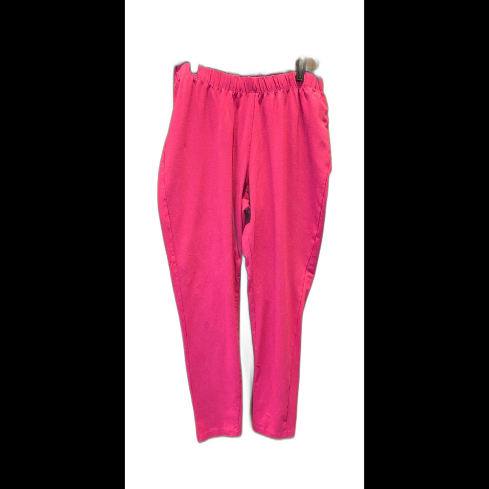 Jessica London Hot Pink Fuchsia Stretch Pants Elastic Waist Plus Size 22‎ - 24